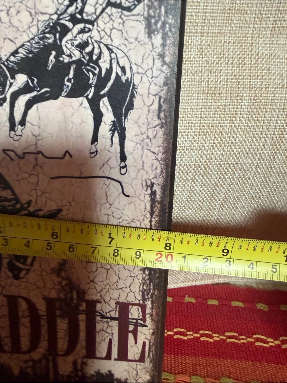 Rustic Western 'horse Is My Saddle' Wall Sign